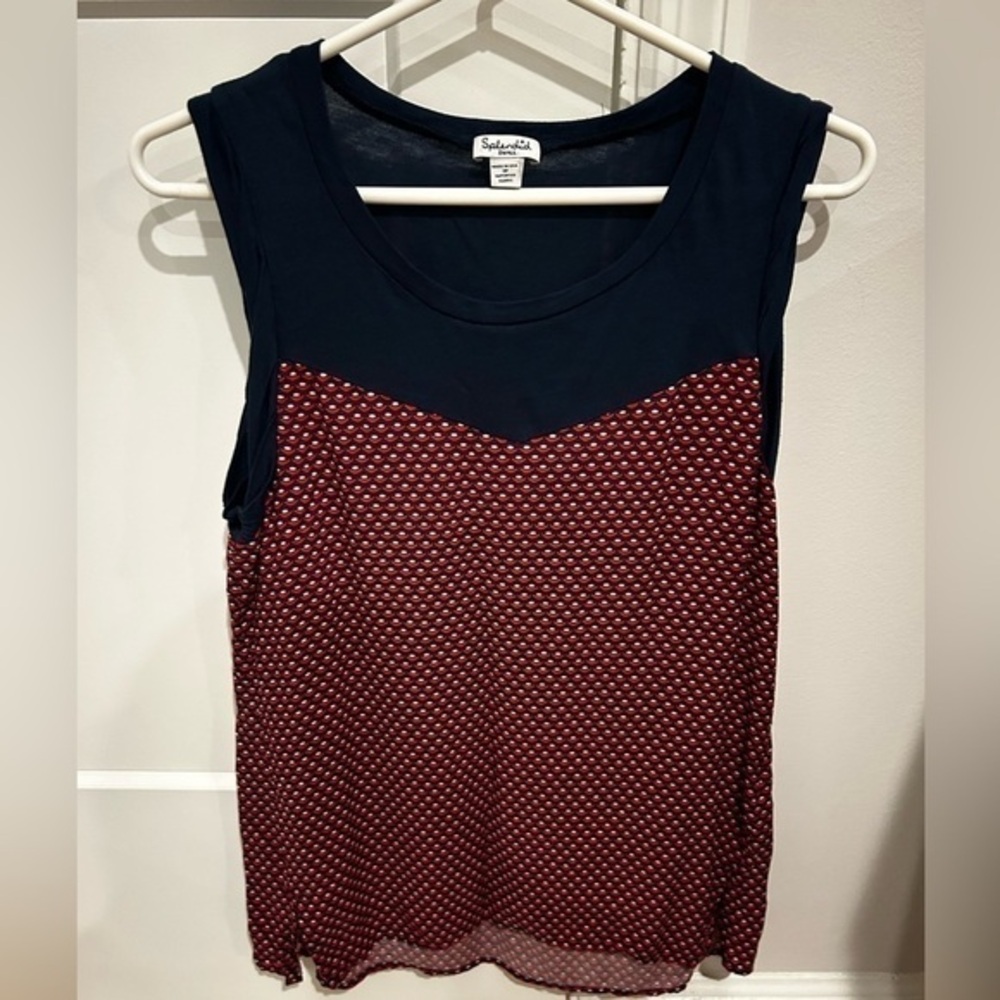 Splendid‎ tank top with color block design